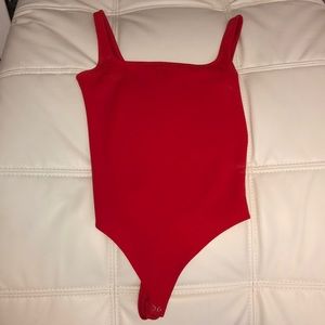 Red bodysuit